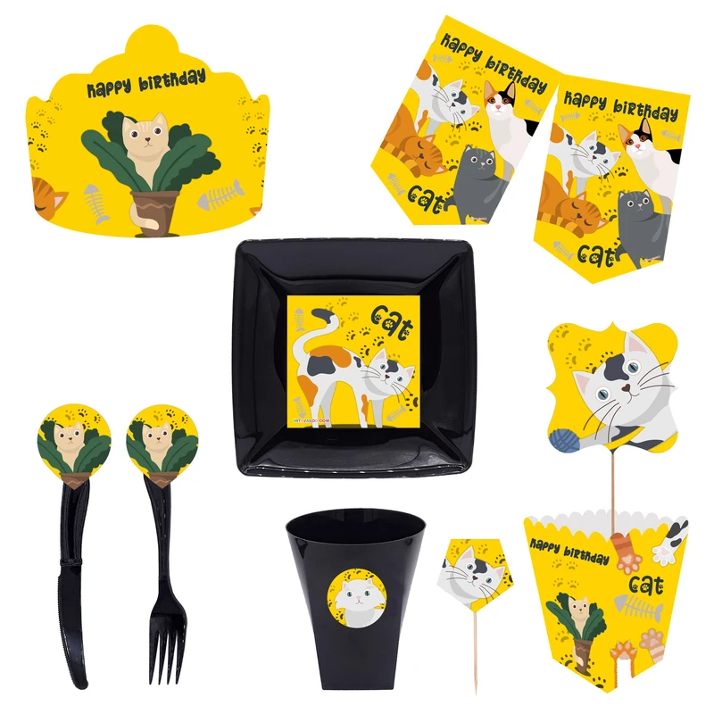  مجموعه 72 عددی تم تولد طرح گربه