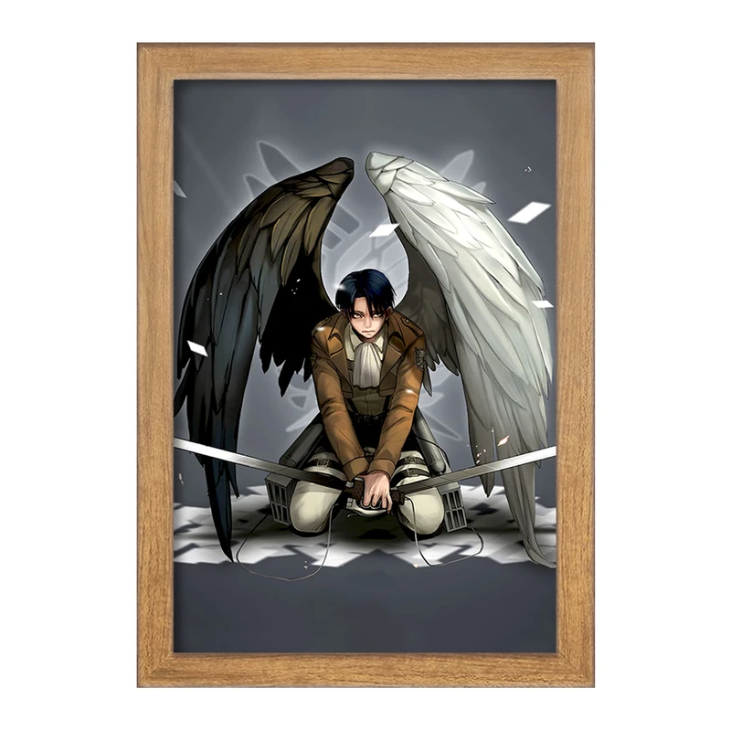 تابلو خندالو مدل لیوای انیمه اتک آن تایتان Attack on Titan  کد 18556