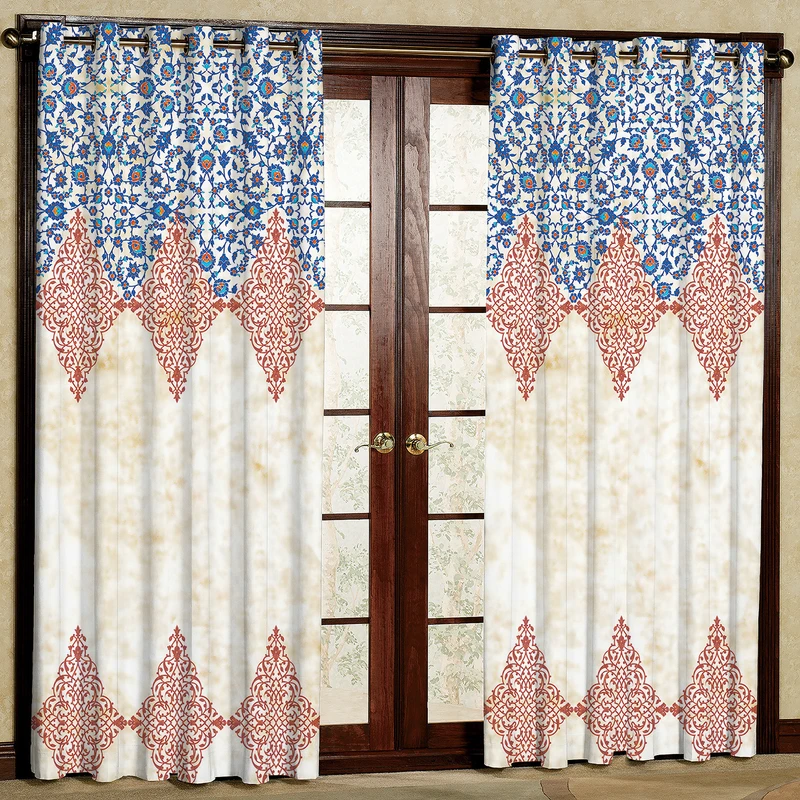 پرده مدل مخمل پانچی کد 4650T2 سایز 200x140 سانتی متر