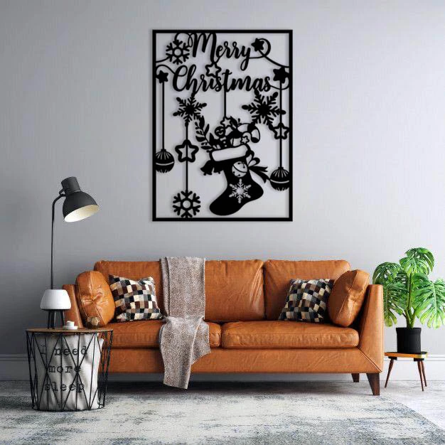 استیکر دیواری طرح کریسمس کد 02