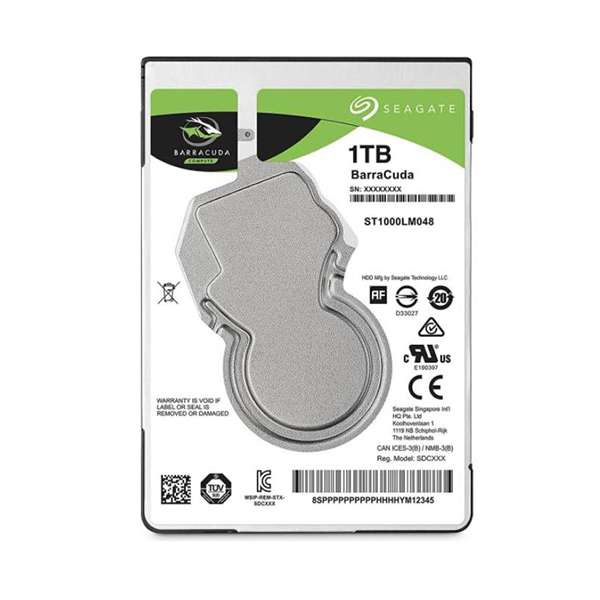 هارددیسک اینترنال سیگیت مدل BarraCuda 2.5 ST1000LM048 ظرفیت 1 ترابایت هارددیسک اینترنال سیگیت مدل BarraCuda 2.5 ST1000LM048 ظرفیت 1 ترابایت