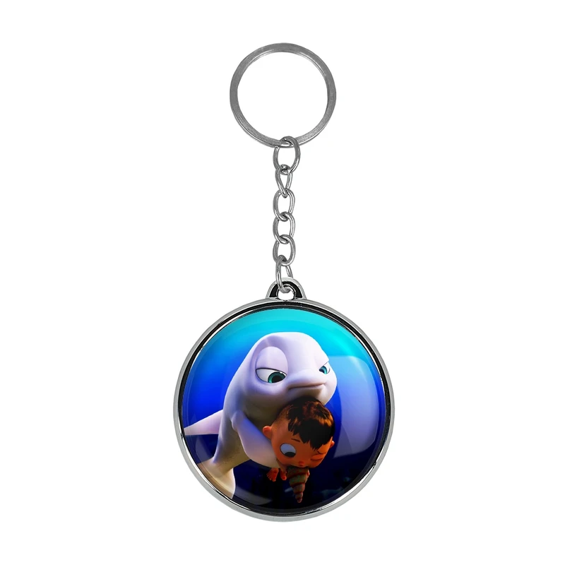 جاکلیدی خندالو طرح انیمیشن پسر دلفینی مدل دوطرفه کد 2671126712