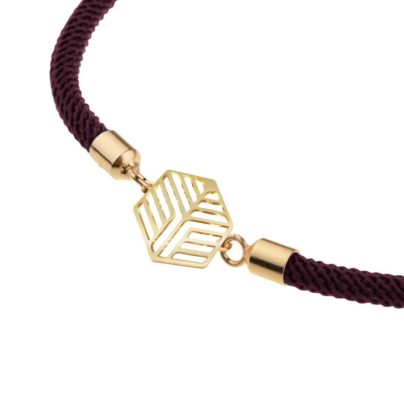 دستبند طلا 18 عیار زنانه مدوپد مدل هندسی کد D11-10324