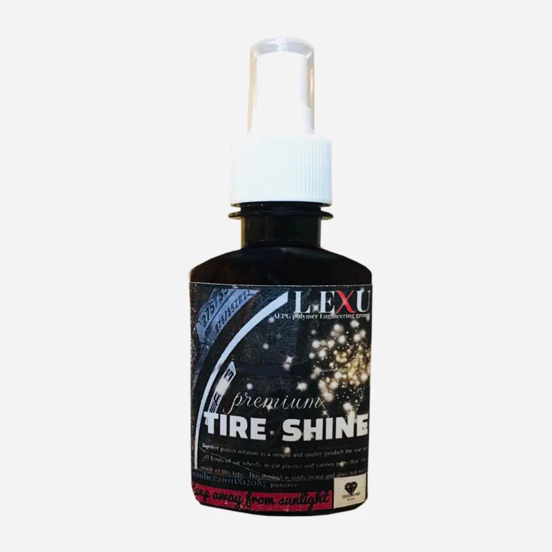 اسپری واکس لاستیک خودرو لکسوو مدل Shine M حجم 120 میلی لیتر