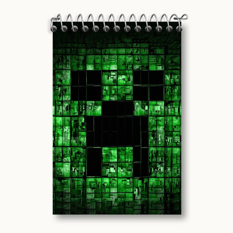دفتر یادداشت 50 برگ خندالو مدل ماینکرافت (Minecraft) کد F2418