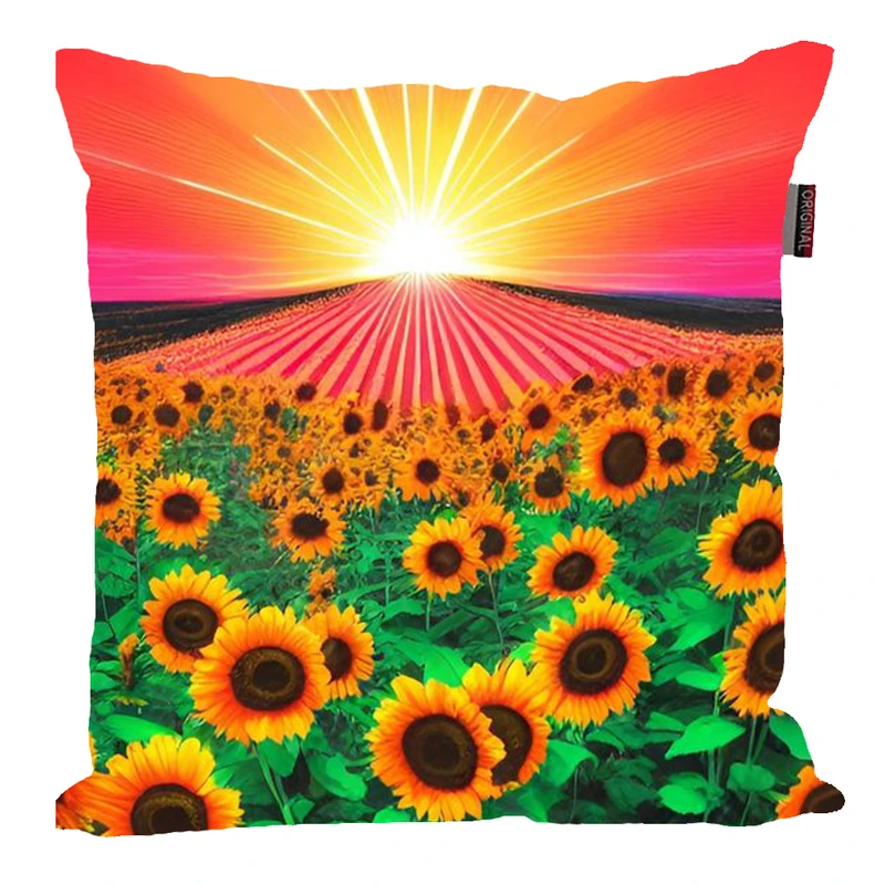 کوسن پاد آفرین مدل زیبای فانتزی گل ها کد 94