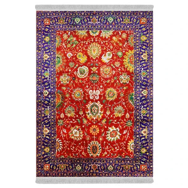 فرش پارچه‌ای دفه مدل فرشینه هازان مخمل کد 026