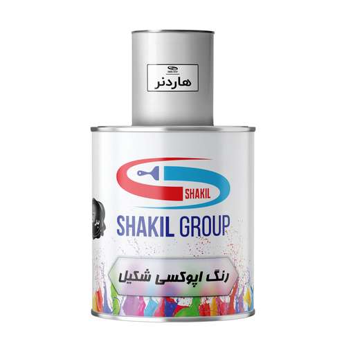  رنگ اپوکسی سفید براق شکیل کد SH-WHIT وزن 1.2 کیلوگرم به همراه هاردنر
