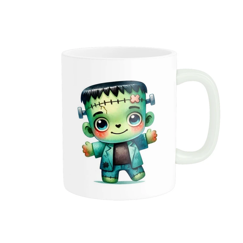 ماگ پاد آفرین مدل هیولای فرانکنشتاین طرح فانتزی عروسکی کد 1587