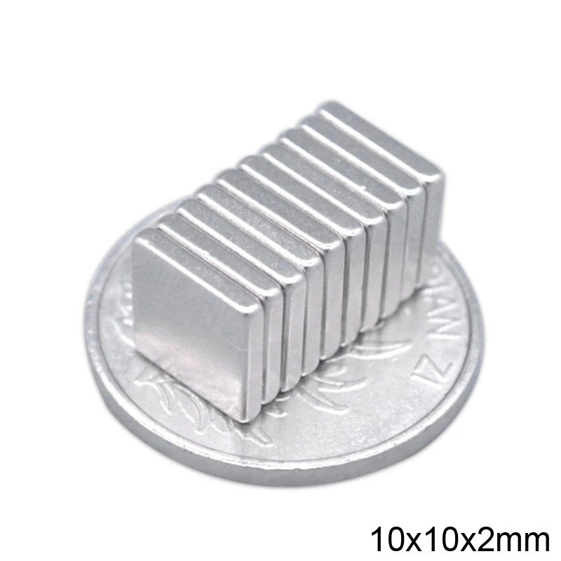 آهن ربا مدل نئودیمیوم بلوک 10X10X2mm بسته 5 عددی