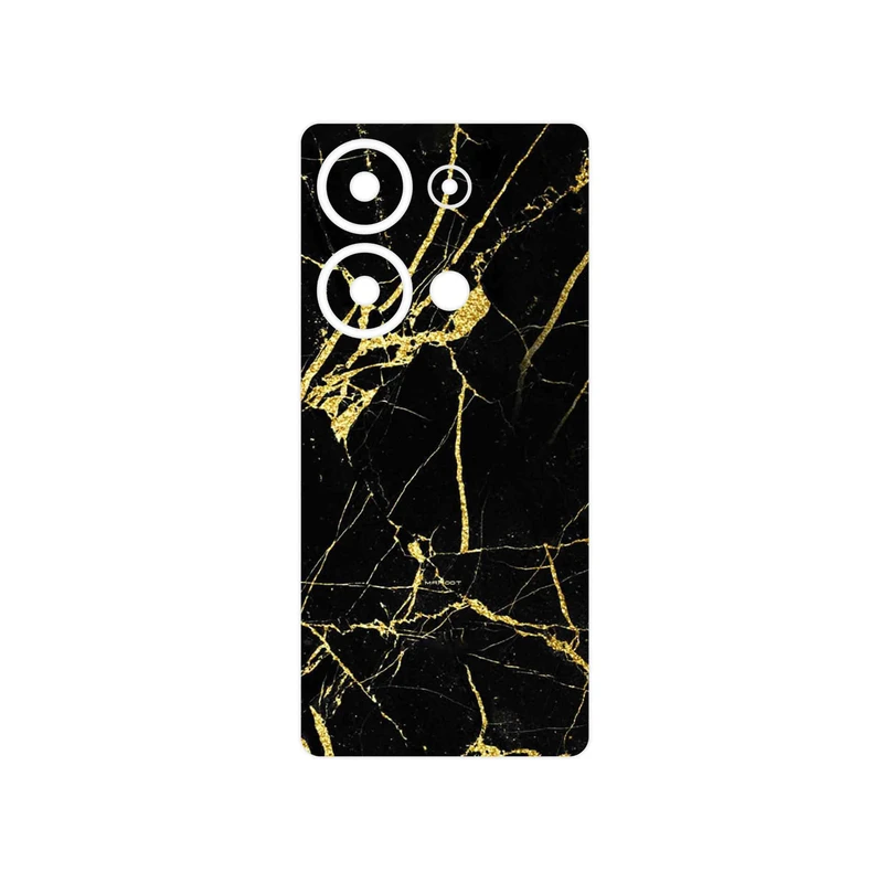 برچسب پوششی ماهوت مدل Graphite_Gold_Marble مناسب برای گوشی موبایل شیائومی Poco M6 Pro 4G