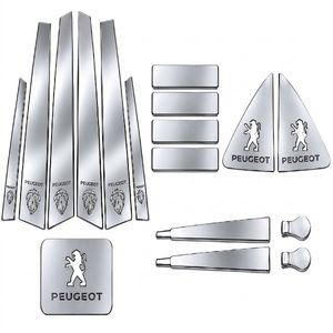 قاب خودرو مدل استیل اسپرت کد df549 مناسب برای پژو پارس و 405 بسته 17عددی