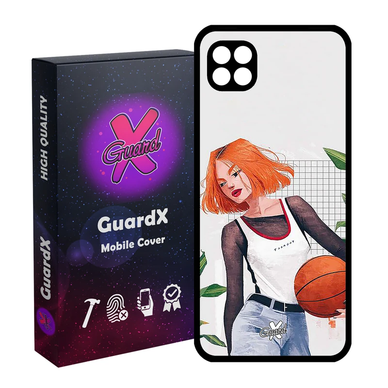 کاور گارد ایکس طرح Girl مدل Glass10338 مناسب برای گوشی موبایل سامسونگ Galaxy A22 5G