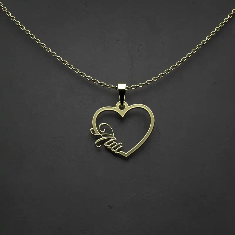 گردنبند طلا 18 عیار زنانه مدوپد مدل اسم Atiti کد VV2-1-1049