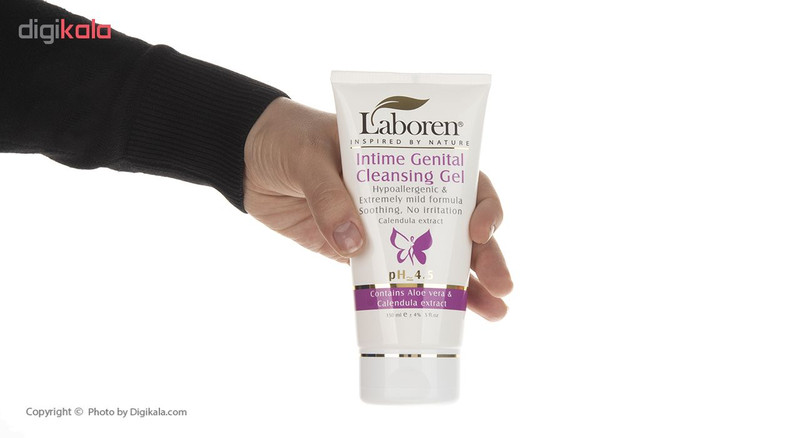 ژل بهداشتی بانوان لابورن مدل Aloe Vera And Calendula Extract حجم 150 میلی‌لیتر