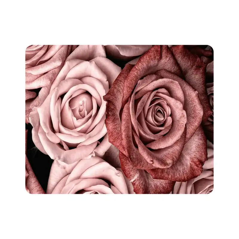 ماوس پد اطلس آبی طرح گل رز مدل T1429