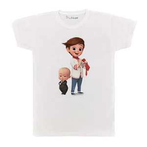 تی شرت بچگانه پرمانه طرح بچه رئیس کد pmt.4191