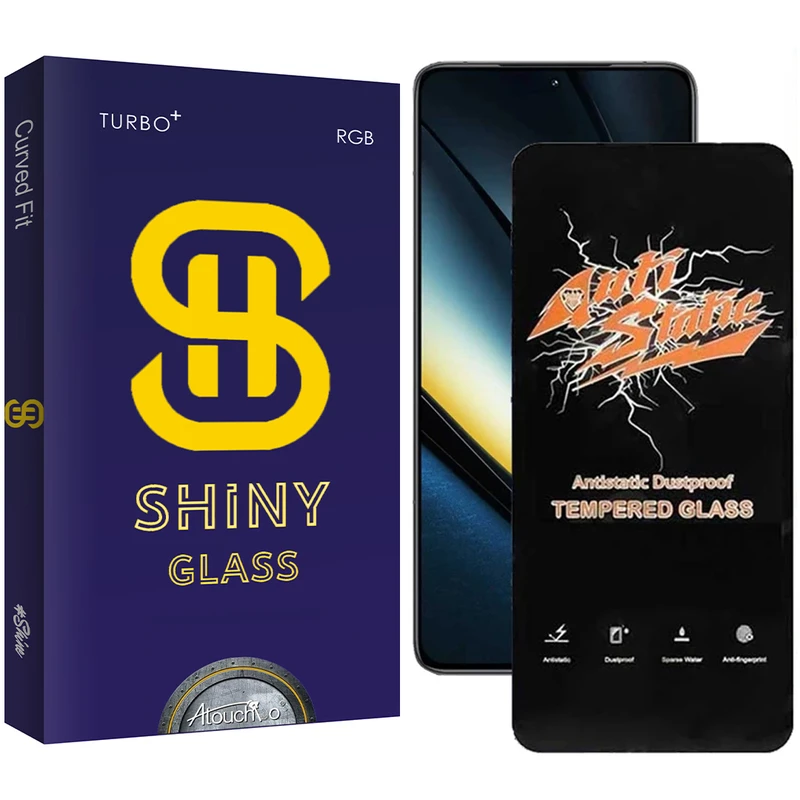 محافظ صفحه نمایش آتوچبو مدل Shiny Antistatic مناسب برای گوشی موبایل شیائومی Poco F6 Pro/ Poco F6/ Redmi Turbo 3