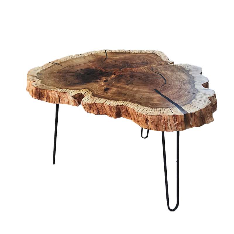 میز عسلی مدل چوب و رزین