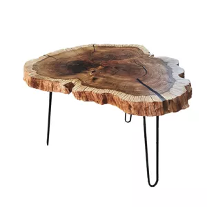 میز عسلی مدل چوب و رزین