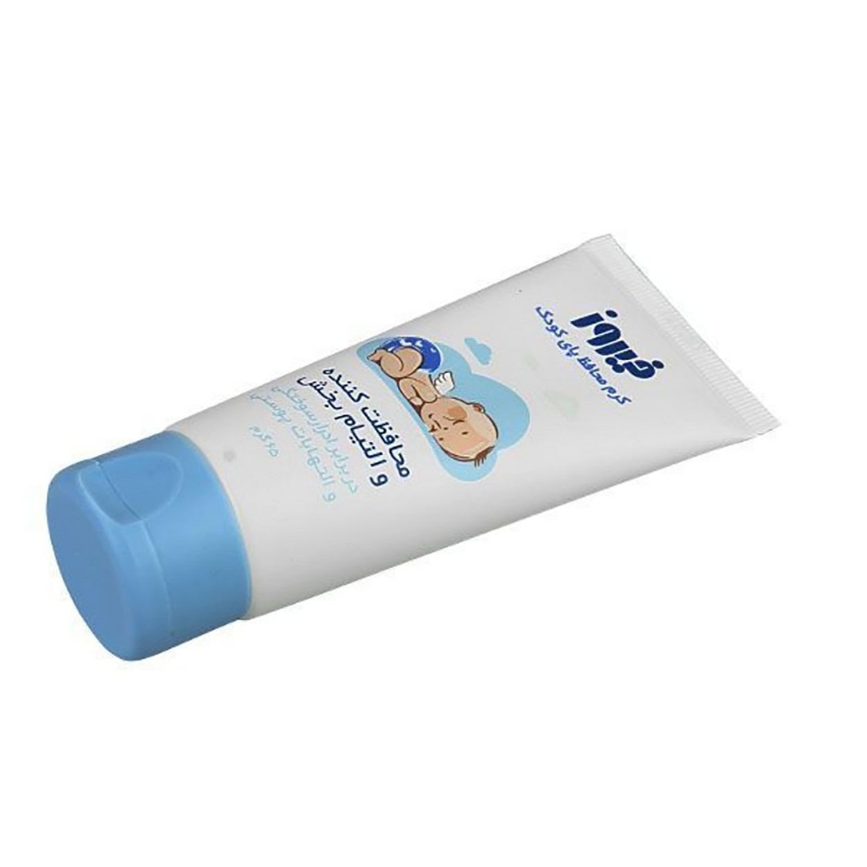 کرم محافظ پای کودک فیروز مدل B1 وزن 65 گرم و کرم محافظت کننده و مرطوب کننده کودک فیروز مدل A1  حجم 100 میلی لیتر و کرم زینک اکساید بچه فیروز مدل C1 وزن 50 گرم مجموعه 3 عددی