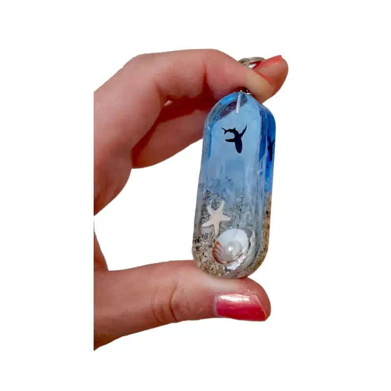 جاکلیدی رزینی مدل دریا و صدف