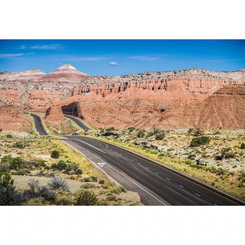 تابلو شاسی طرح چشم انداز جاده بیابان مدل T1132