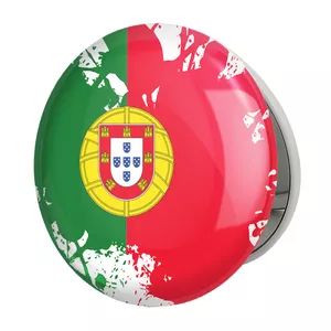 آینه جیبی خندالو طرح پرچم پرتغال مدل تاشو کد 20540 