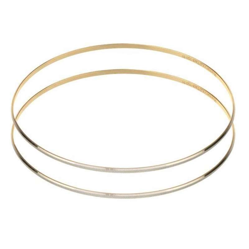 النگو طلا 18 عیار زنانه الن نار مدل مفتولی مجموعه 2 عددی