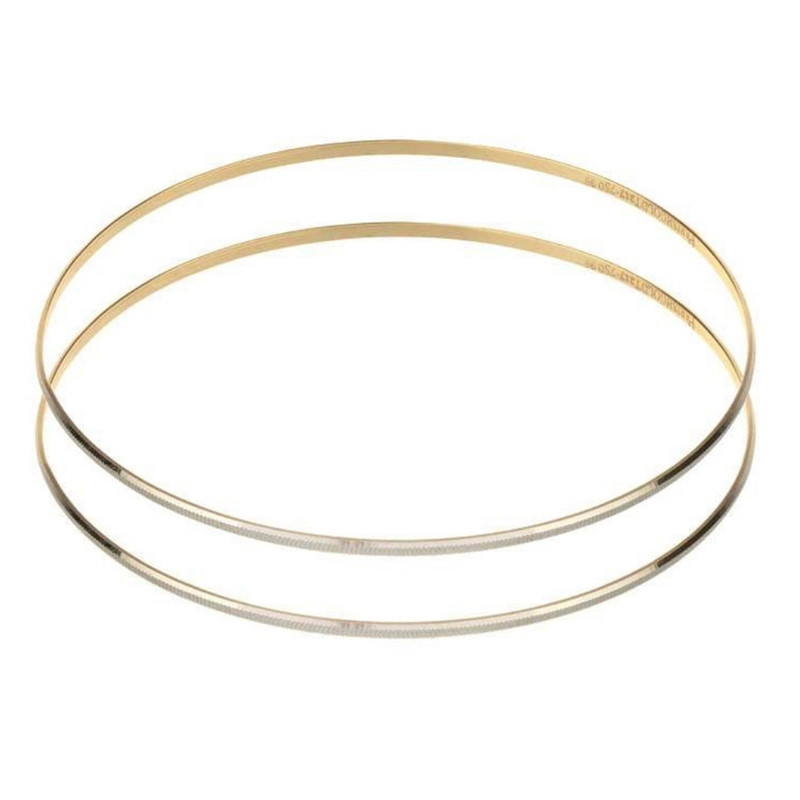 النگو طلا 18 عیار زنانه الن نار مدل مفتولی مجموعه 2 عددی