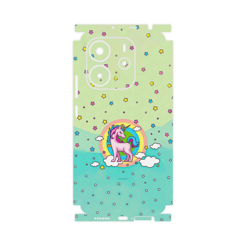 برچسب پوششی ماهوت مدل Rainbow unicorn adventure-FullSkin مناسب برای گوشی موبایل شیائومی Redmi Note 14 4G