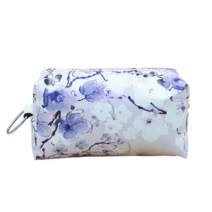 کیف لوازم آرایش زنانه مدل مکعبی سایاس طرح گل mk02