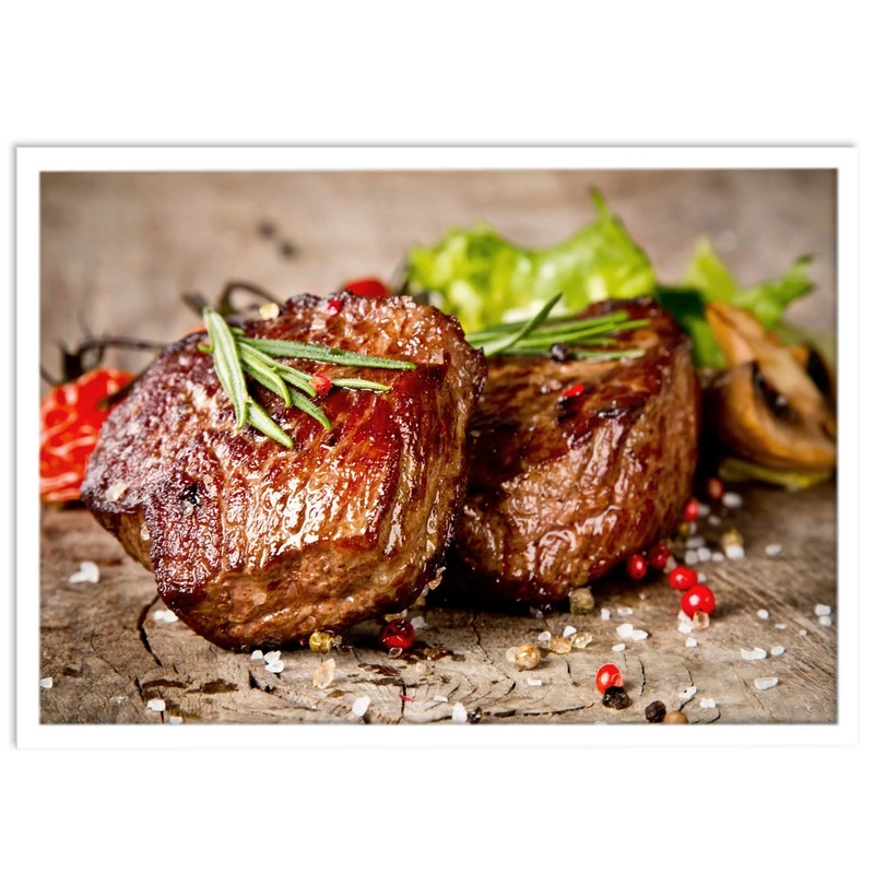 تابلو نوری بکلیت طرح رستوران و استیک گوشت مدل W-14815