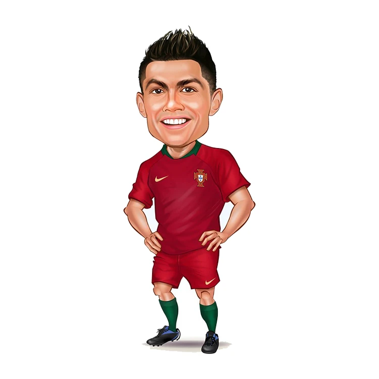 استیکر پارچه و لباس پاد آفرین مدل رونالدو کد 610