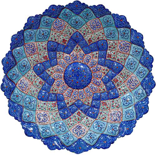 بشقاب مینا کاری کد 39p6w700