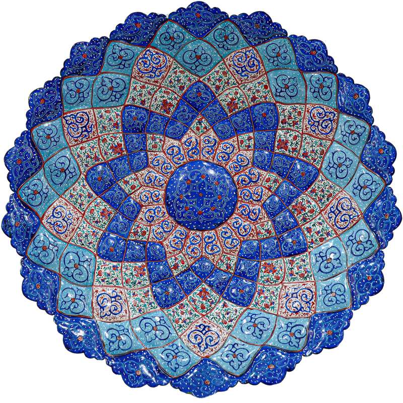 بشقاب مینا کاری کد 39p6w700