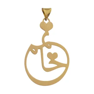 آویز گردنبند طلا 18 عیار زنانه میو گلد مدل N1053