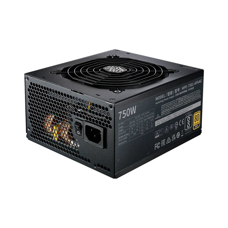 منبع تغذیه کامپیوتر کولر مستر مدل MWE Gold 750 V2 ATX 3.0