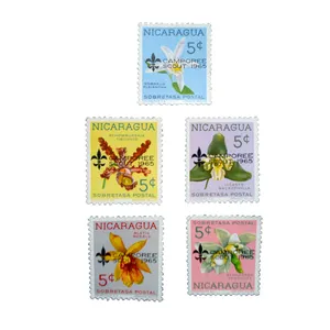 تمبر یادگاری طرح طبیعت مدل گل کد gol-730 مجموعه 5 عددی