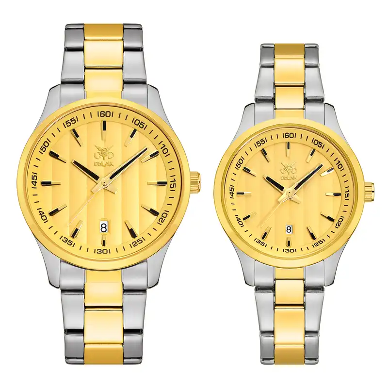 ست ساعت مچی عقربه ای زنانه و مردانه اوبلاک مدل 72703