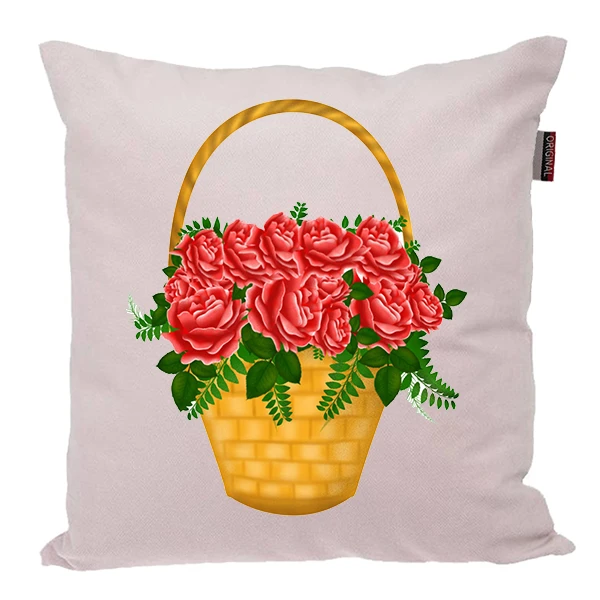 کوسن ناریکو مدل فانتزی طرح گل کد 03191