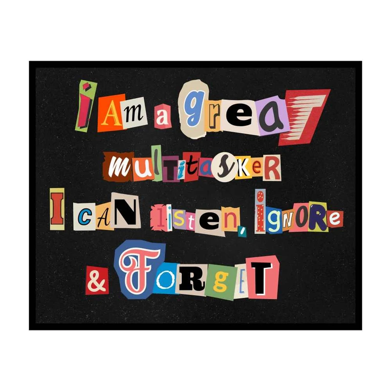 پوستر مدل می توانم گوش کنم نادیده بگیرم و فراموش کنم