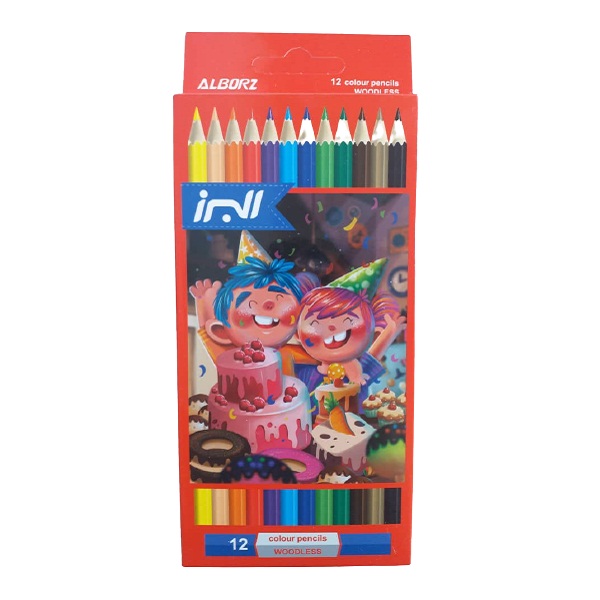 مداد رنگی 12 رنگ البرز مدل تولد