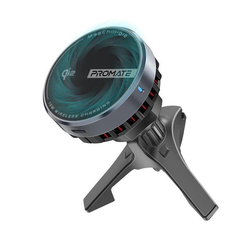شارژر بی سیم پرومیت مدل MAGCHILL-QI2