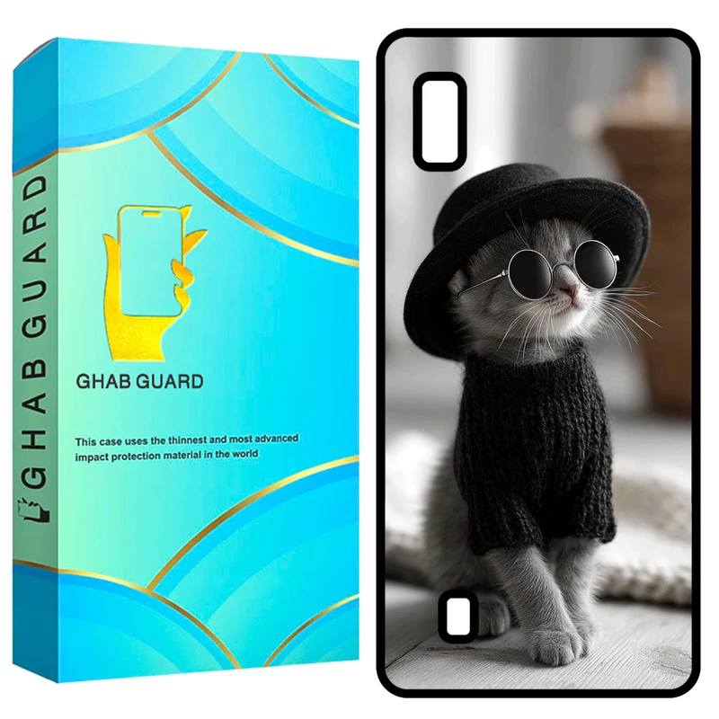 کاور قاب گارد طرح گربه مدل GCHPA10 مناسب برای گوشی موبایل سامسونگ Galaxy A10 / M10