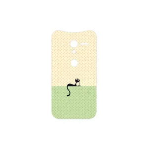 MAHOOT Minimal Internet Cat Icon Cover Sticker for Motorola Moto X