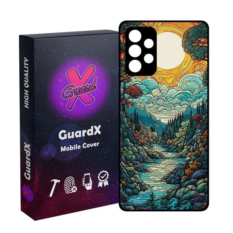 کاور گارد ایکس طرح منظره مدل  Glass10767 مناسب برای گوشی موبایل سامسونگ Galaxy A33 5G