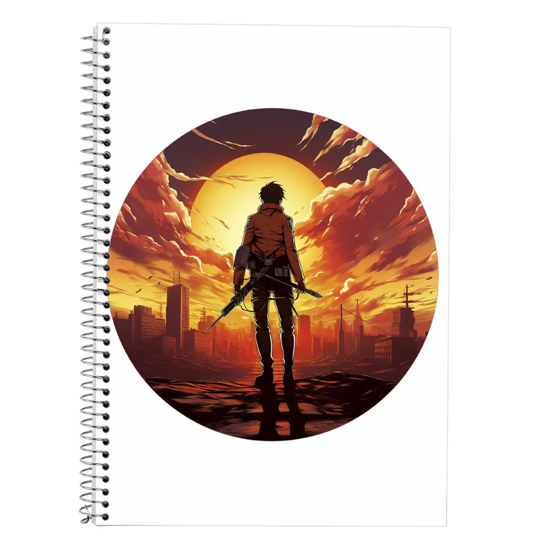 دفتر زبان 50 برگ مدوپد مدل سه خط طرح تایتان Titan کد DF11817