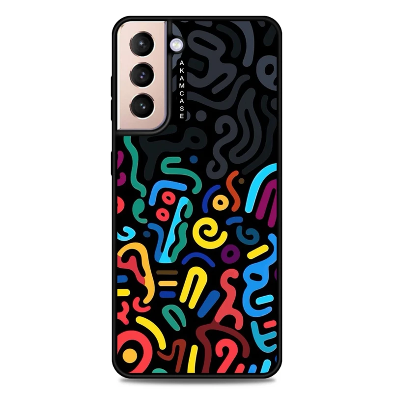 کاور آکام مدل AMC-WSGS21P-DOODLE8 مناسب برای گوشی موبایل سامسونگ Galaxy S21 Plus