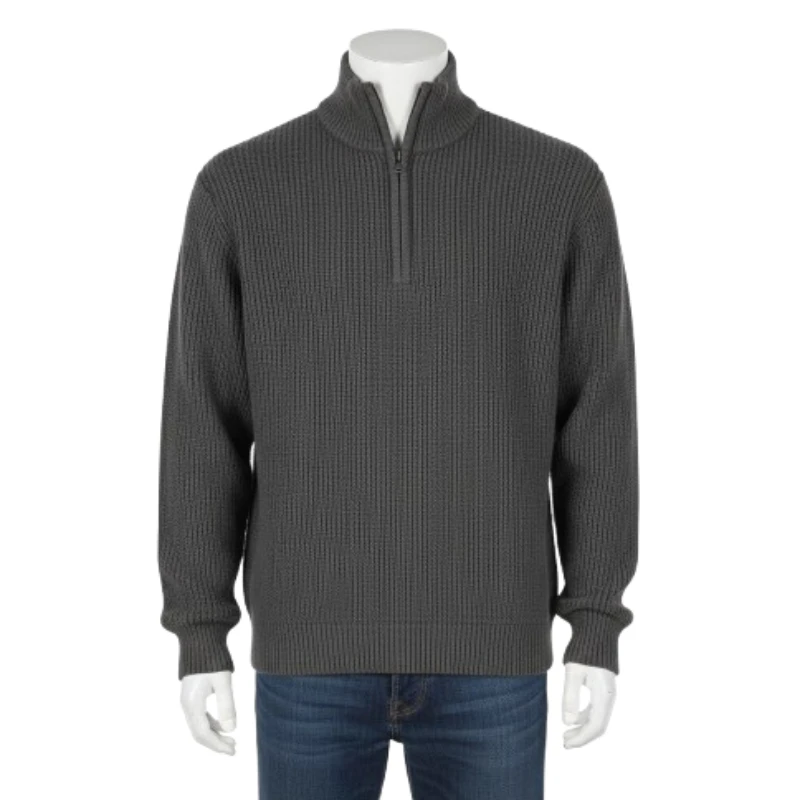 پلیور یقه ایستاده مردانه مدل ساده